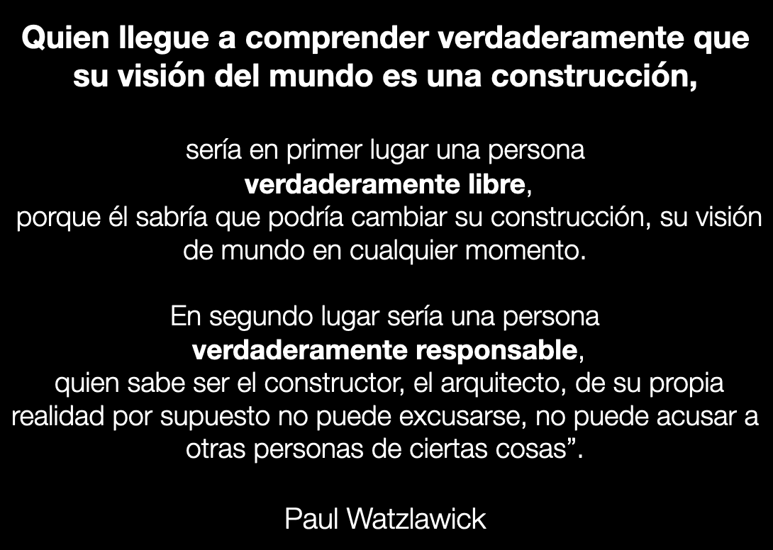 El mundo es una construcción