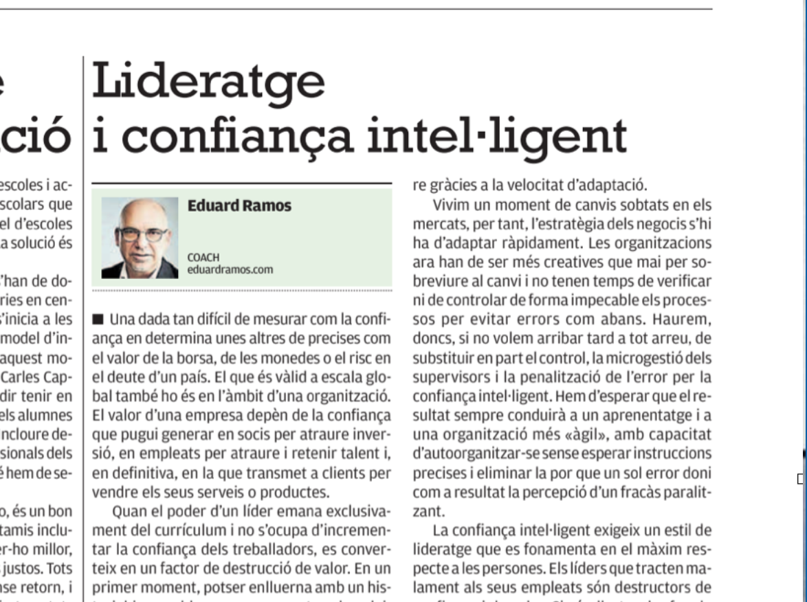 Liderazgo y confianza inteligente